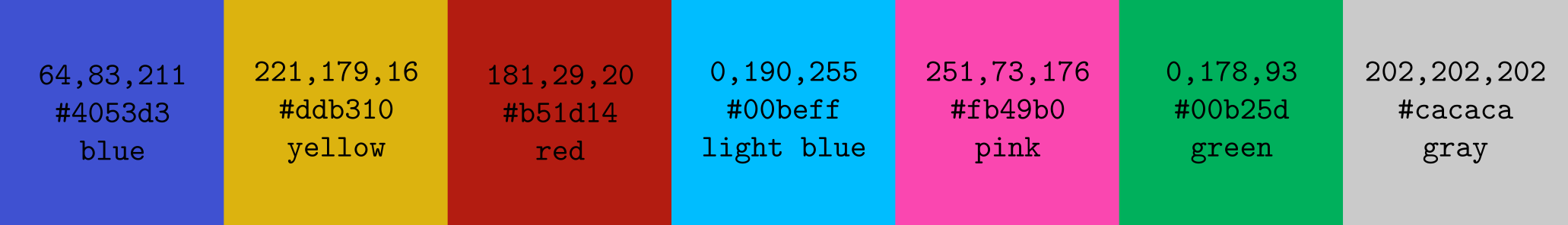Normal, 6 colors